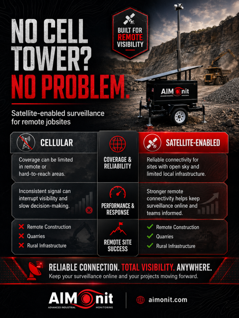 No Cell Tower, No Power, No Problem: Securing Remote Job Sites with Starlink Surveillance